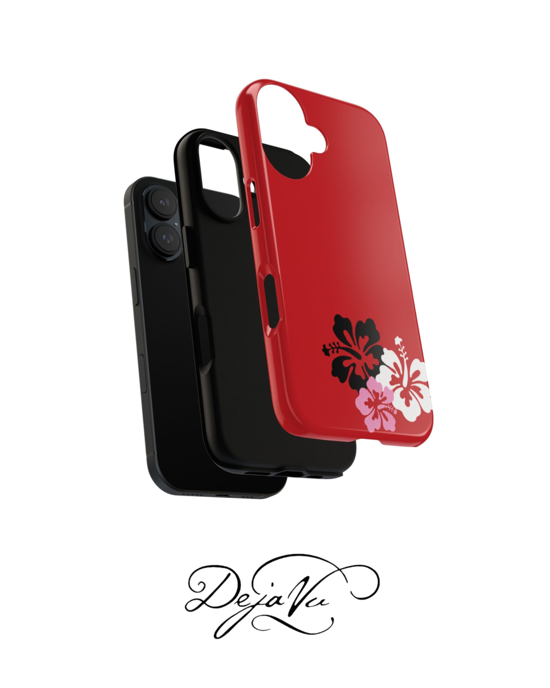 Y2K Hibiscus Floral Phone Case | Cute Coquette Tropical iPhone Case | Glossy Protective Girly Cover| dejavuu