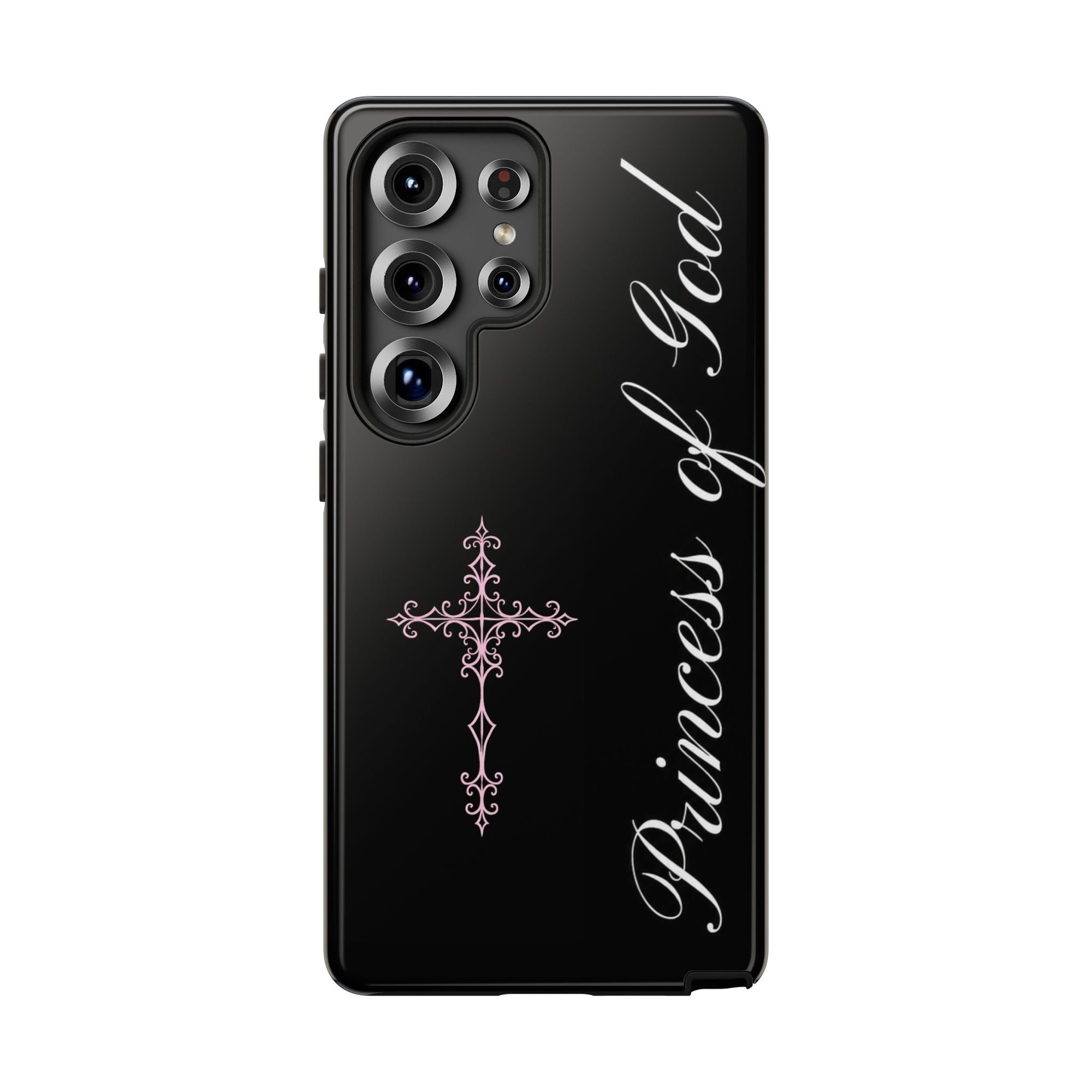 Princess of God Cross iPhone Case ✞ Pink Coquette Aesthetic Y2K Faith Phone Case