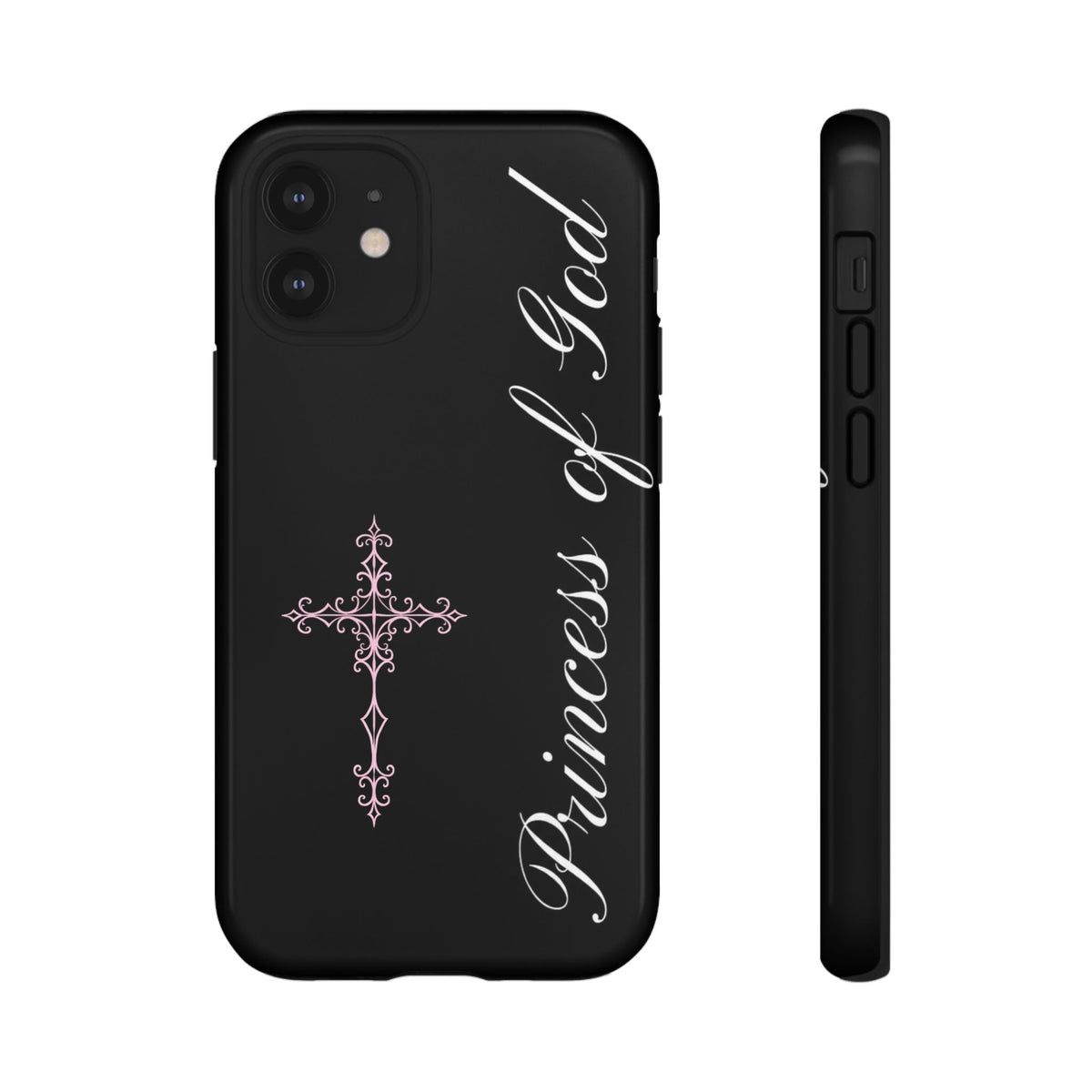 Princess of God Cross iPhone Case ✞ Pink Coquette Aesthetic Y2K Faith Phone Case