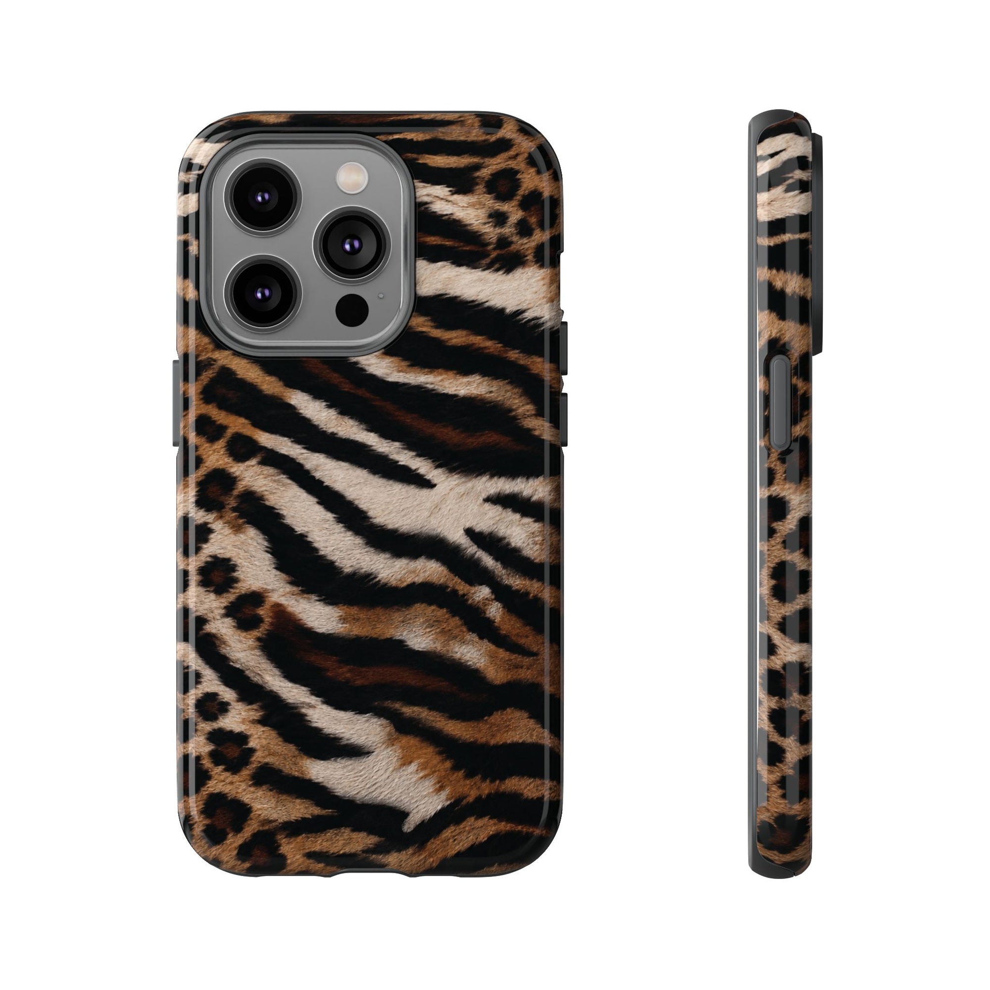 Tiger x Leopard iPhone Case | Cool Girl Mob Wife Aesthetic