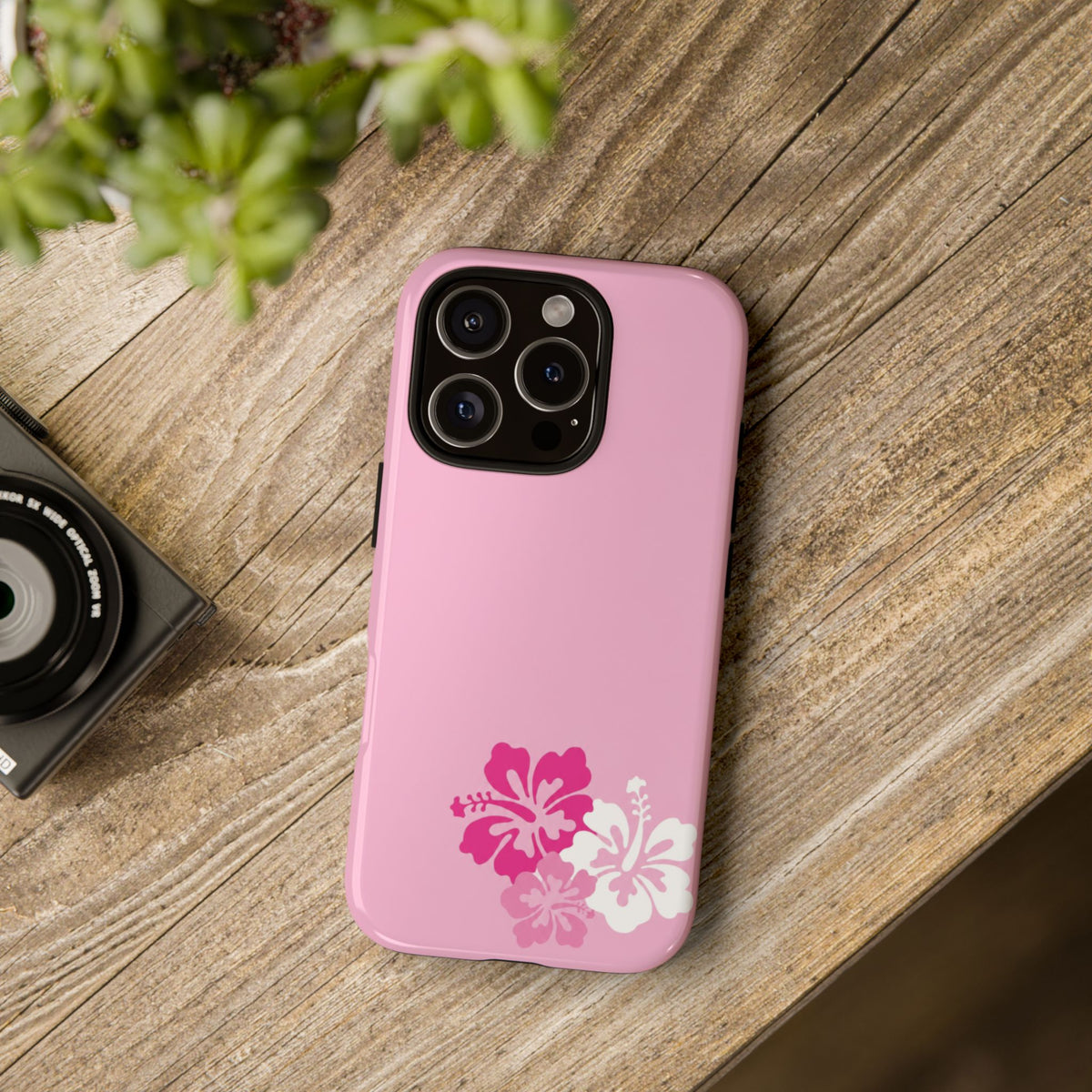 Y2K Hibiscus Floral Phone Case | Cute Coquette Tropical iPhone Case | Glossy Protective Girly Cover| dejavuu