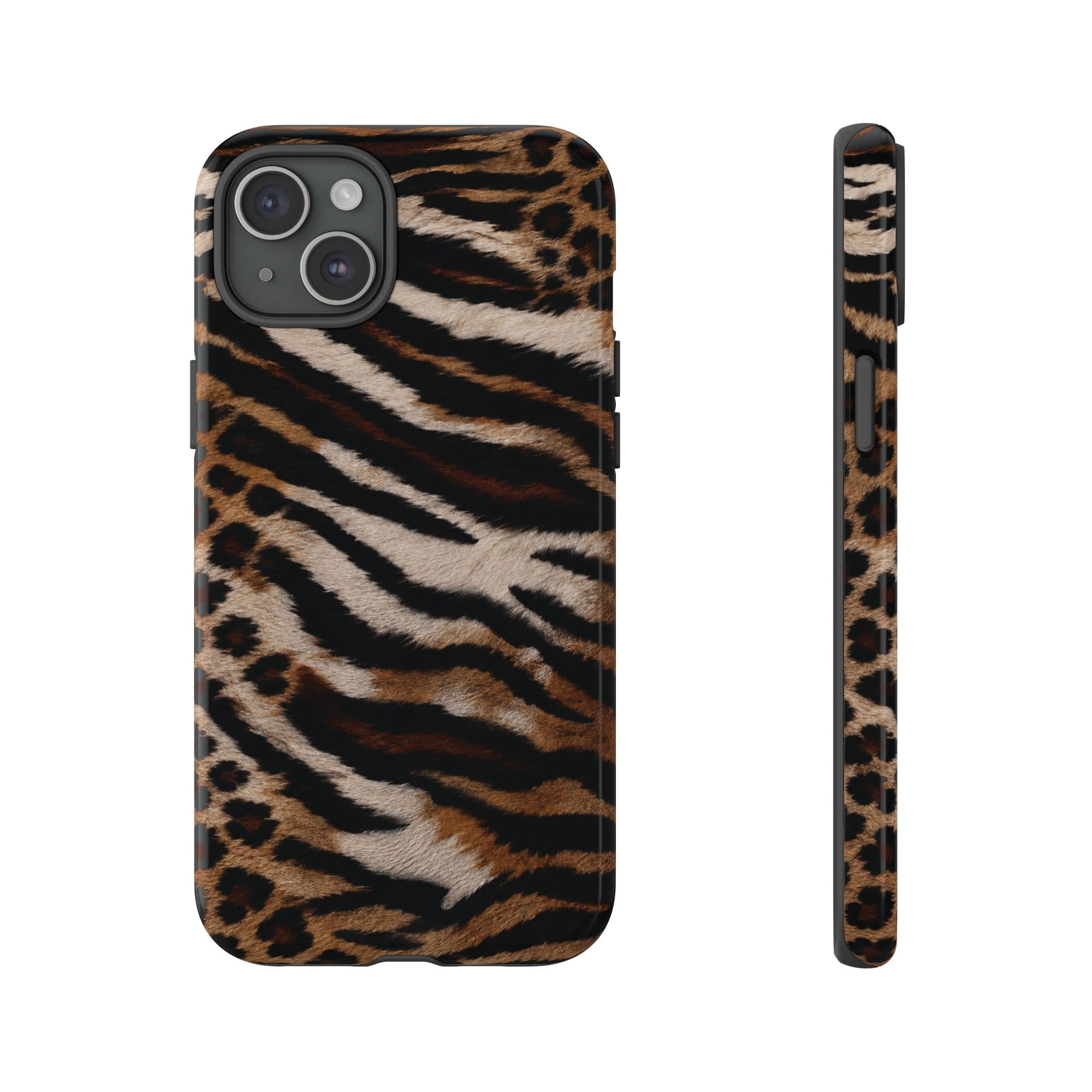 Tiger x Leopard iPhone Case | Cool Girl Mob Wife Aesthetic
