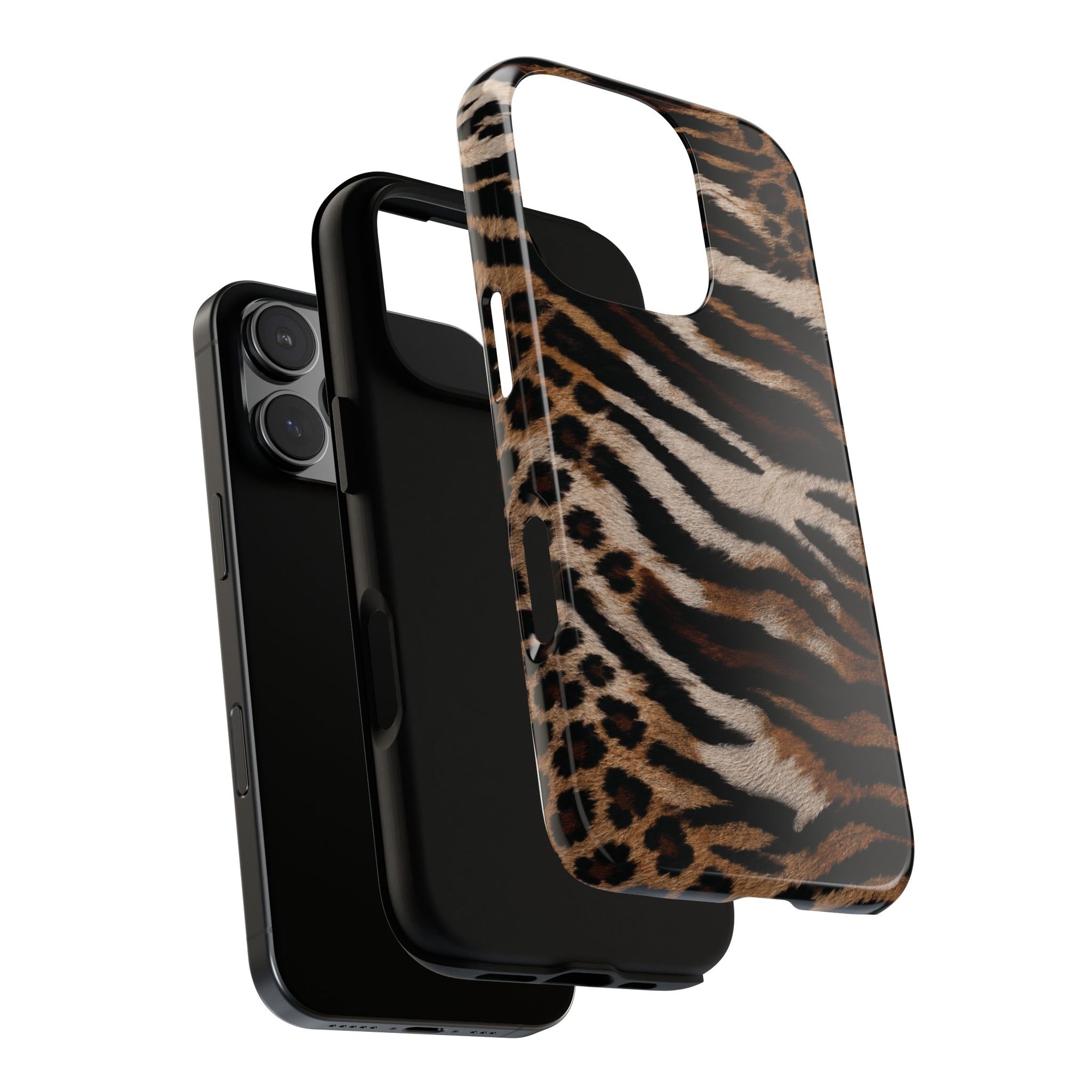 Tiger x Leopard iPhone Case | Cool Girl Mob Wife Aesthetic