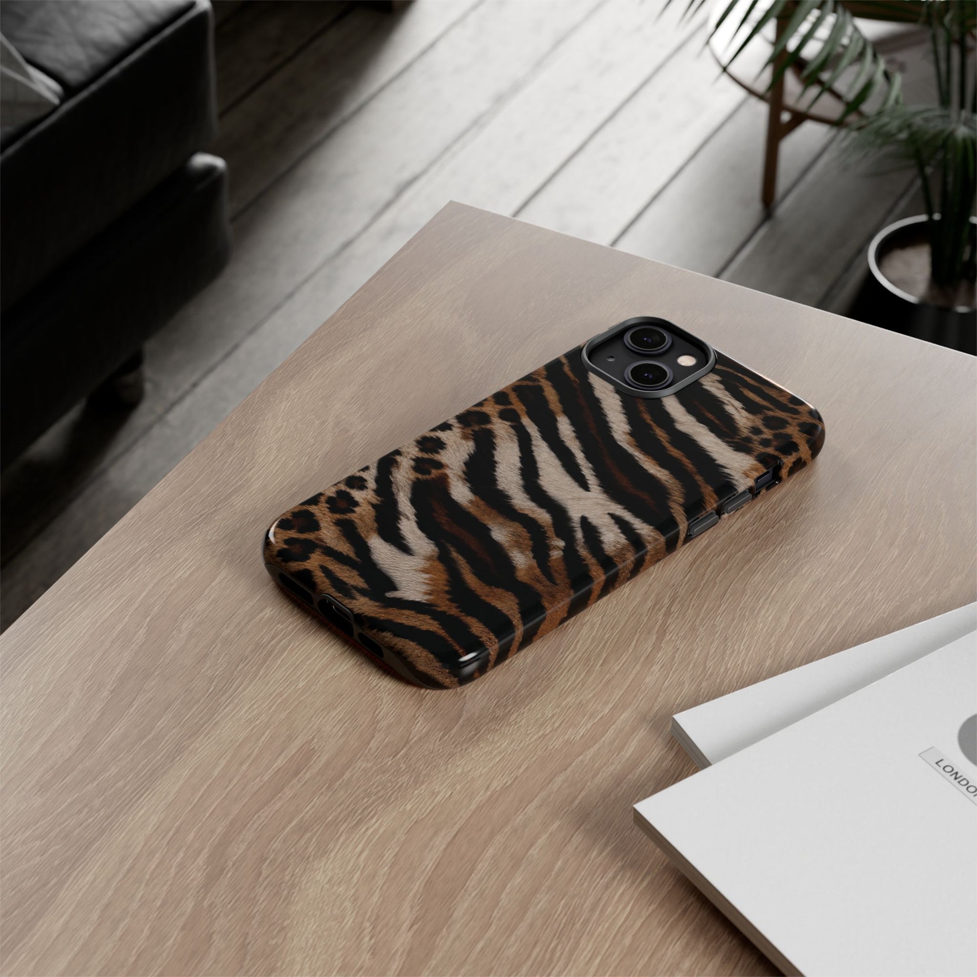 Tiger x Leopard iPhone Case | Cool Girl Mob Wife Aesthetic