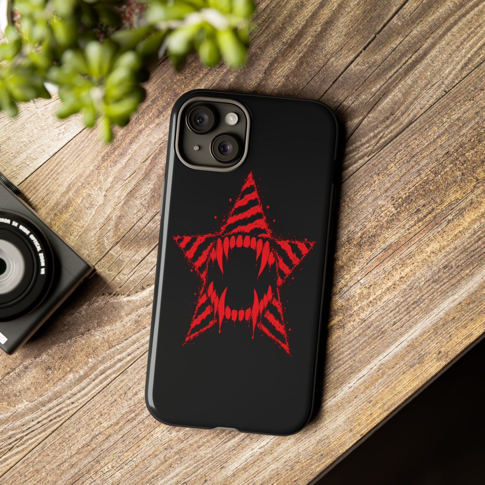 Vampire Star iPhone Case 🩸 Y2K Goth Alt Phone Case