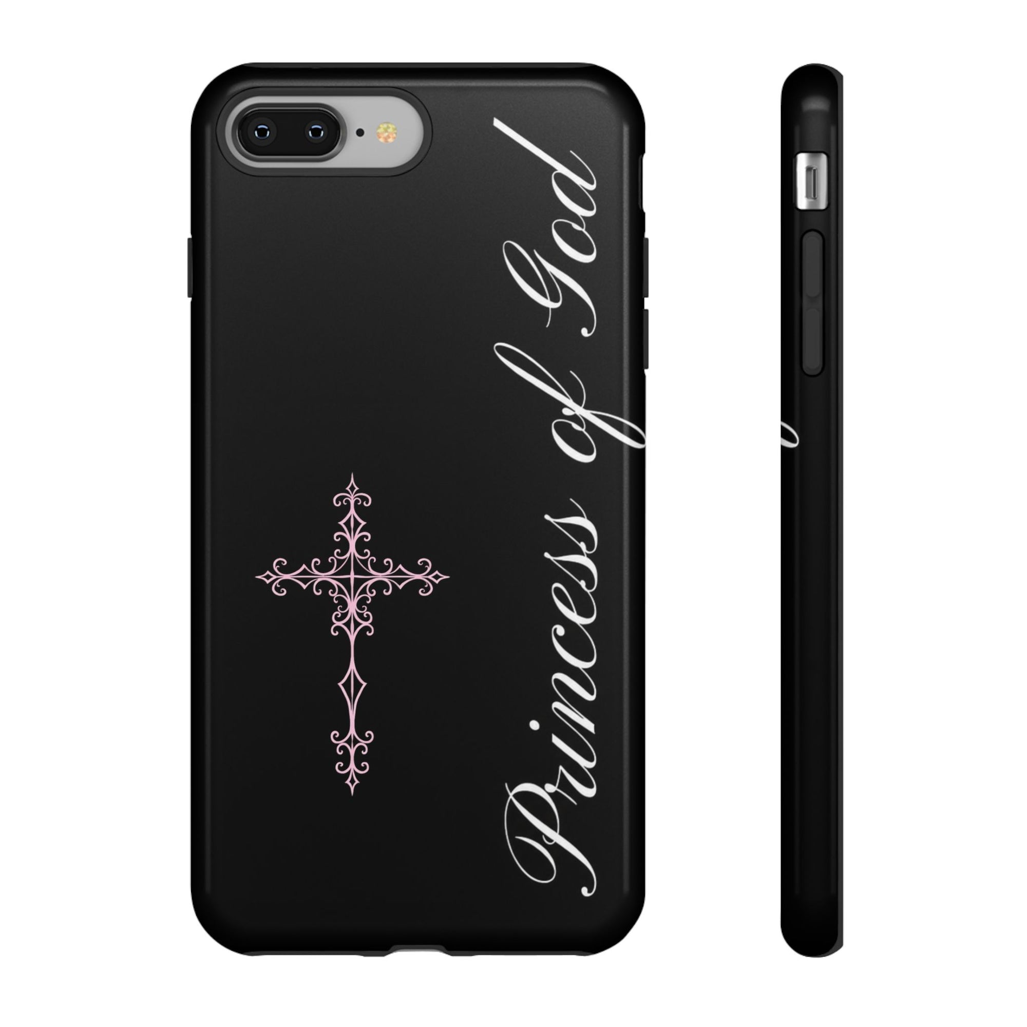 Princess of God Cross iPhone Case ✞ Pink Coquette Aesthetic Y2K Faith Phone Case