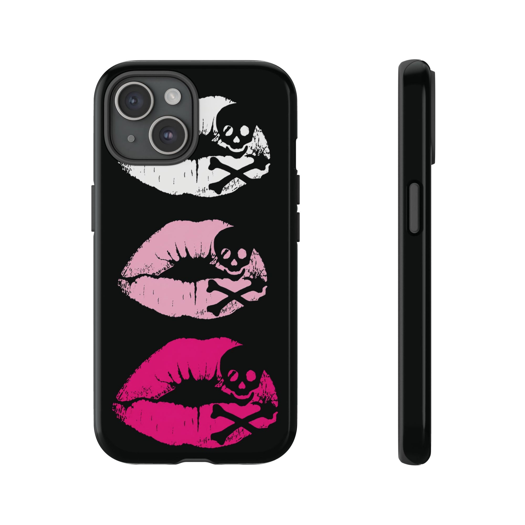 Skull Kiss Phone Case | Y2K Gothic Phone Case
