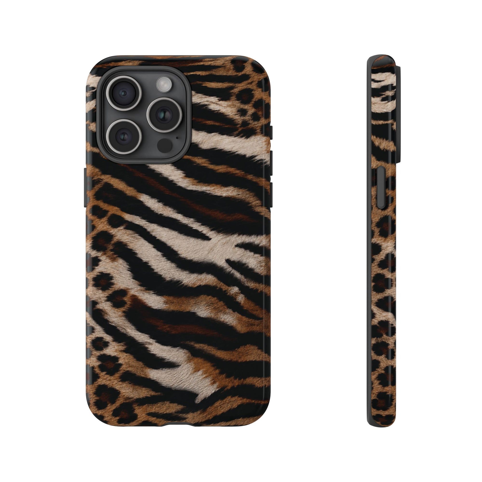 Tiger x Leopard iPhone Case | Cool Girl Mob Wife Aesthetic