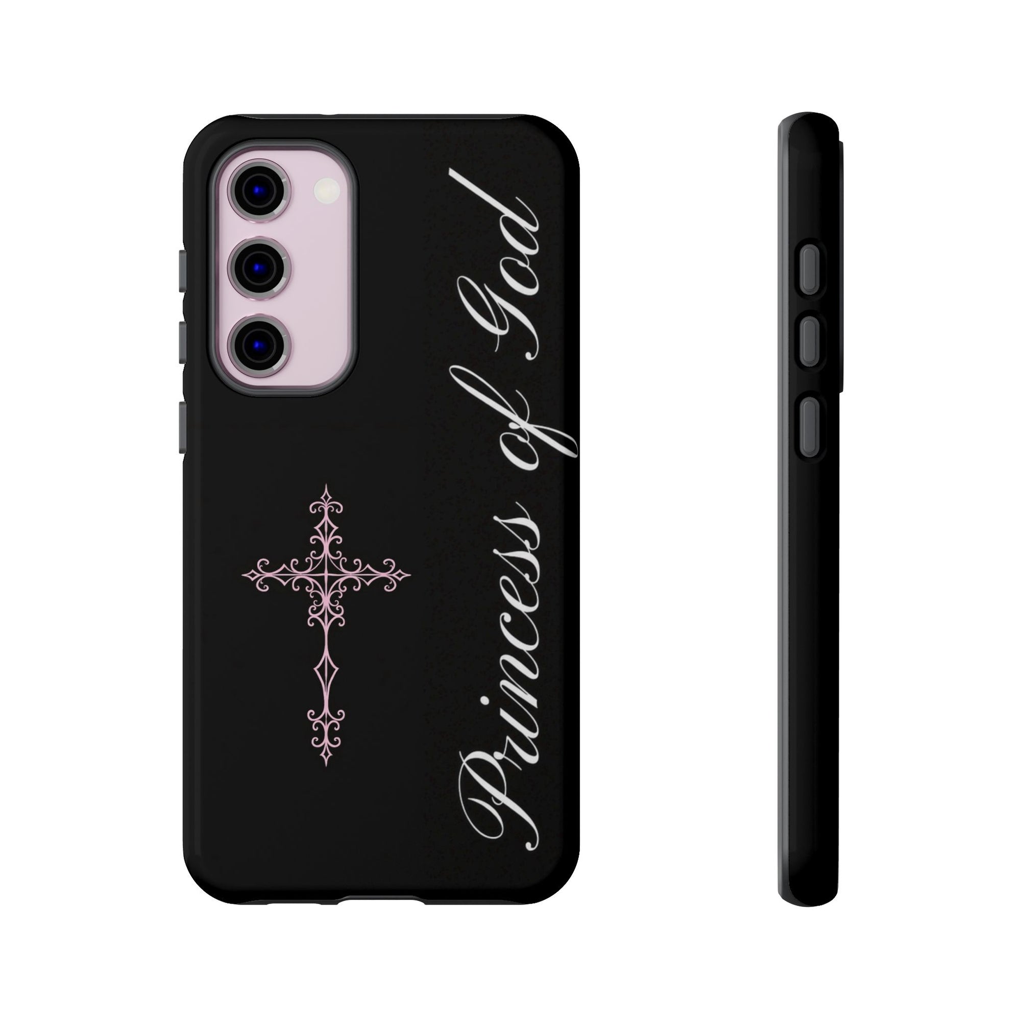 Princess of God Cross iPhone Case ✞ Pink Coquette Aesthetic Y2K Faith Phone Case