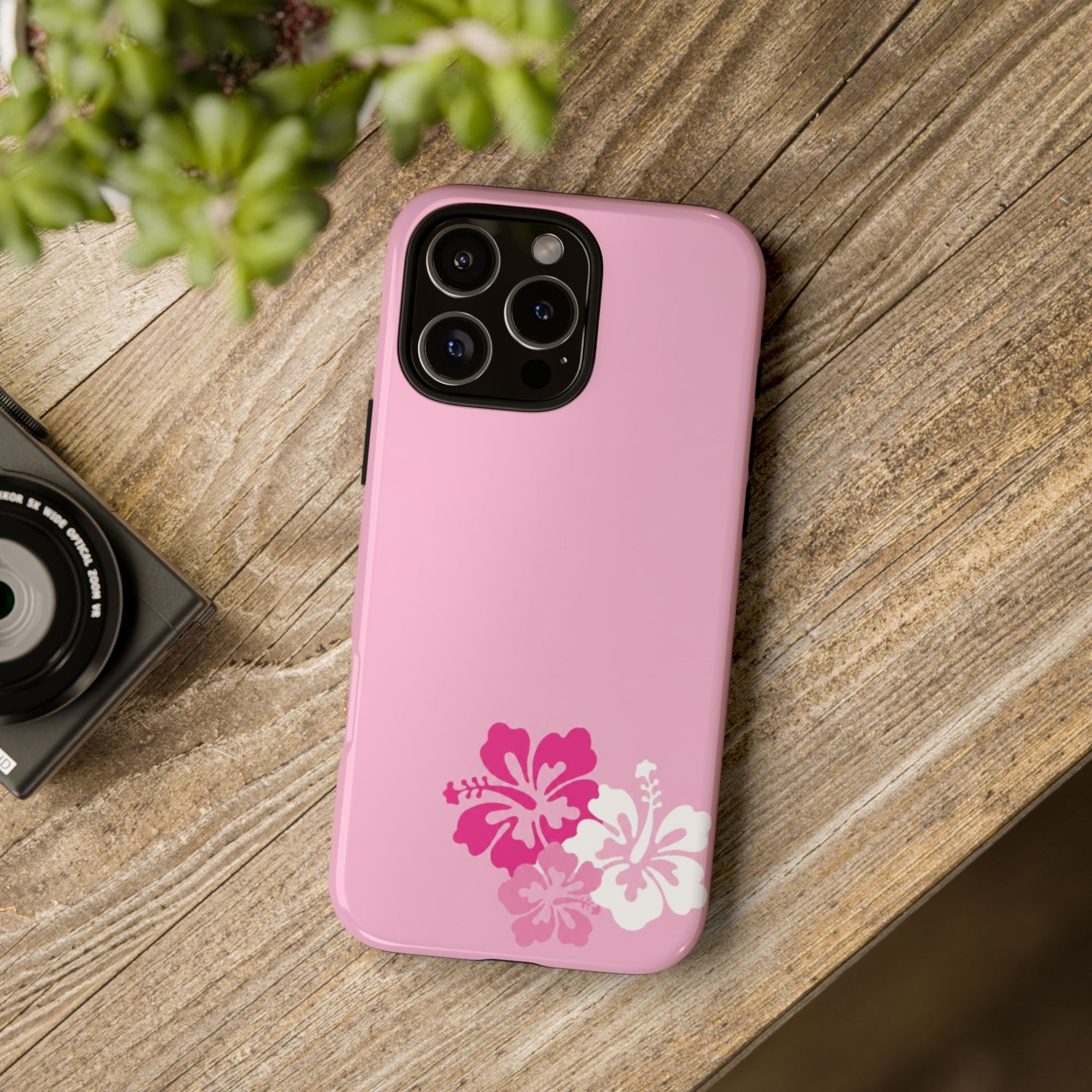 Y2K Hibiscus Floral Phone Case | Cute Coquette Tropical iPhone Case | Glossy Protective Girly Cover| dejavuu