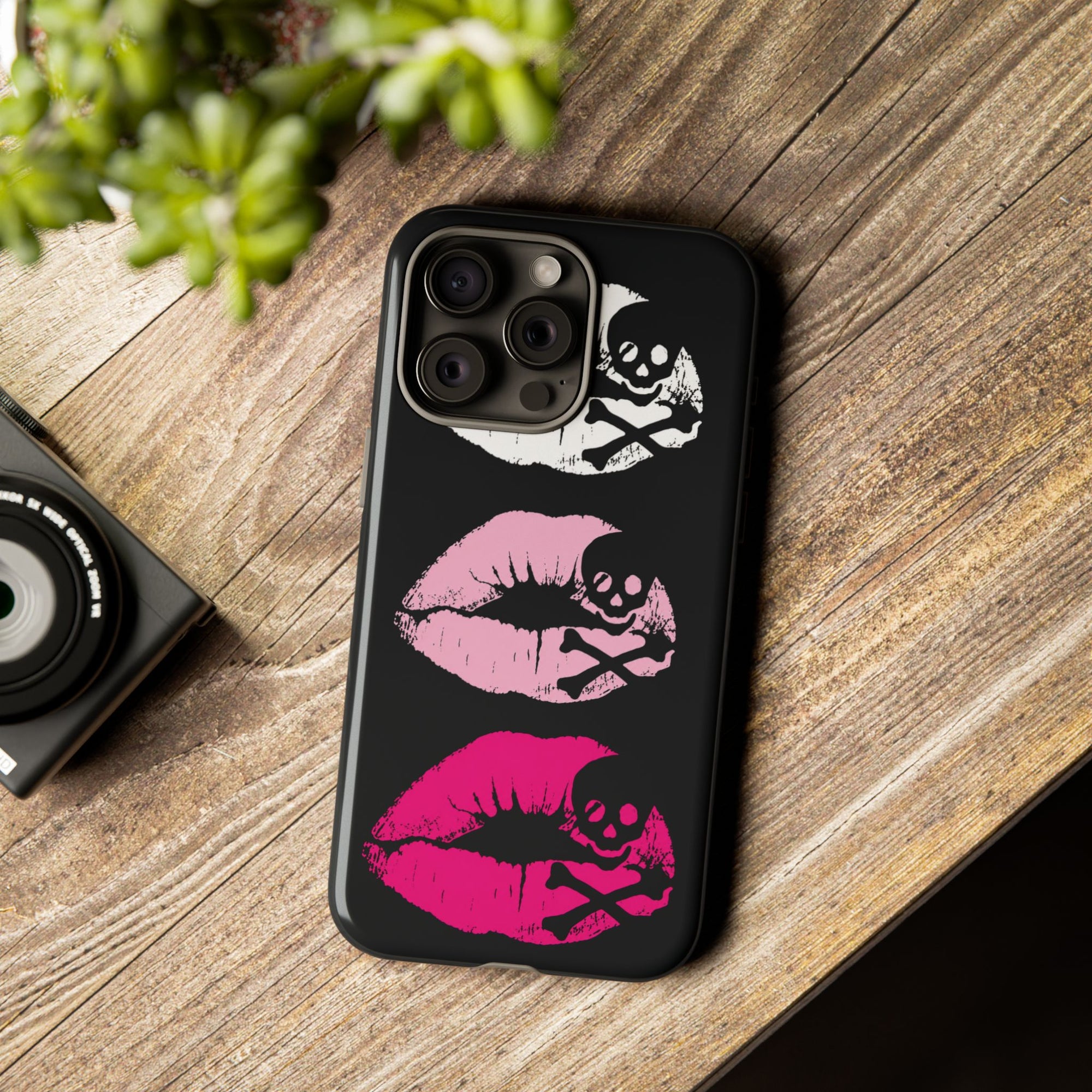Skull Kiss Phone Case | Y2K Gothic Phone Case