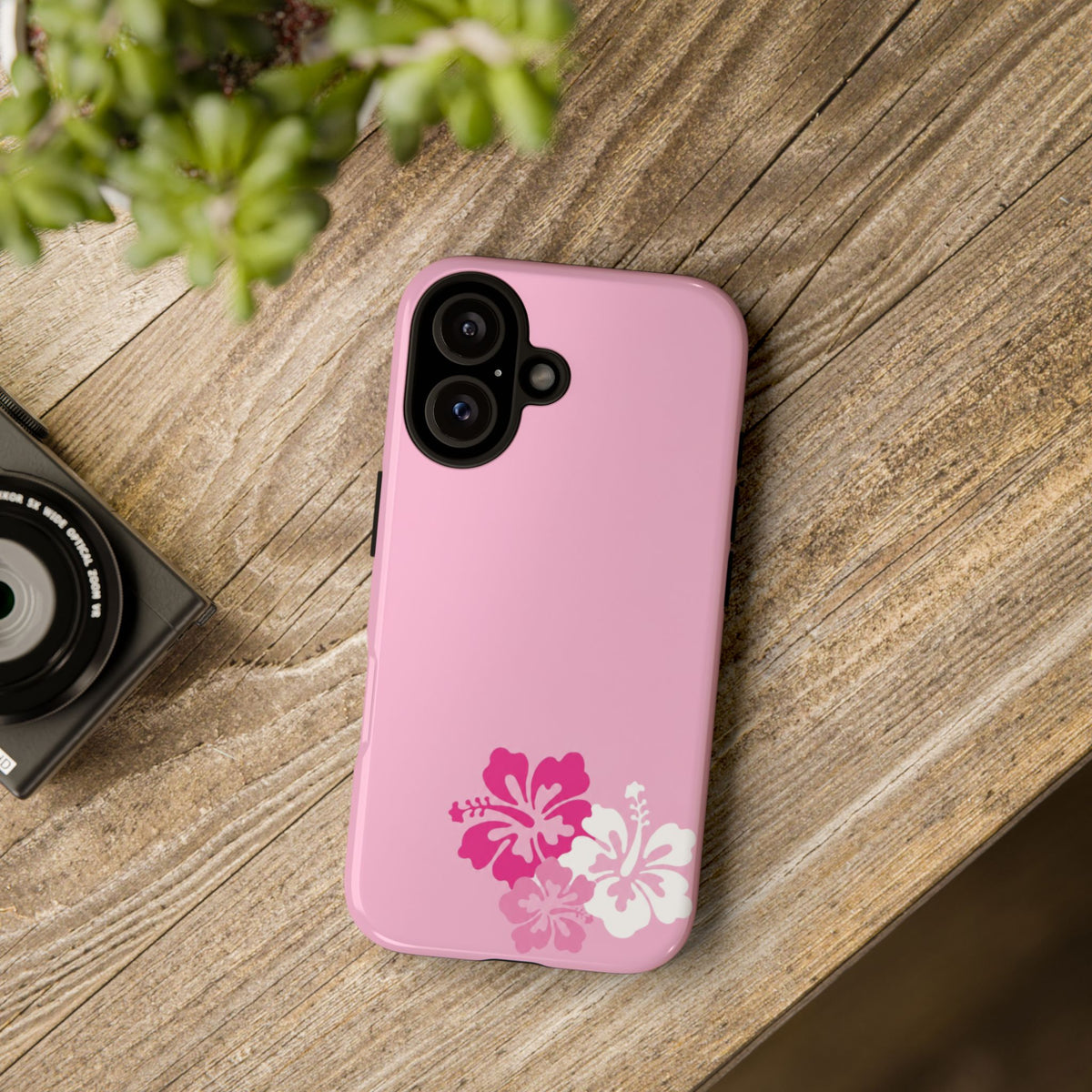 Y2K Hibiscus Floral Phone Case | Cute Coquette Tropical iPhone Case | Glossy Protective Girly Cover| dejavuu