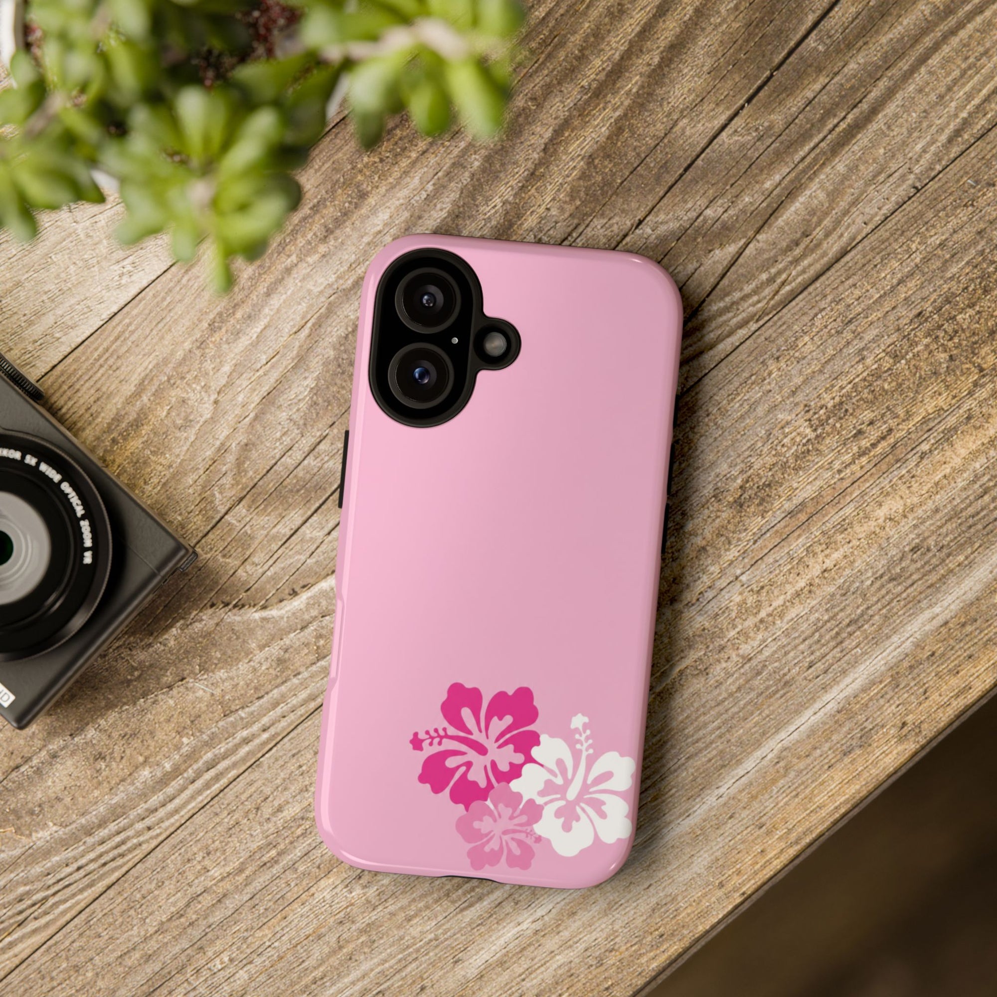 Y2K Hibiscus Floral Phone Case | Cute Coquette Tropical iPhone Case | Glossy Protective Girly Cover| dejavuu