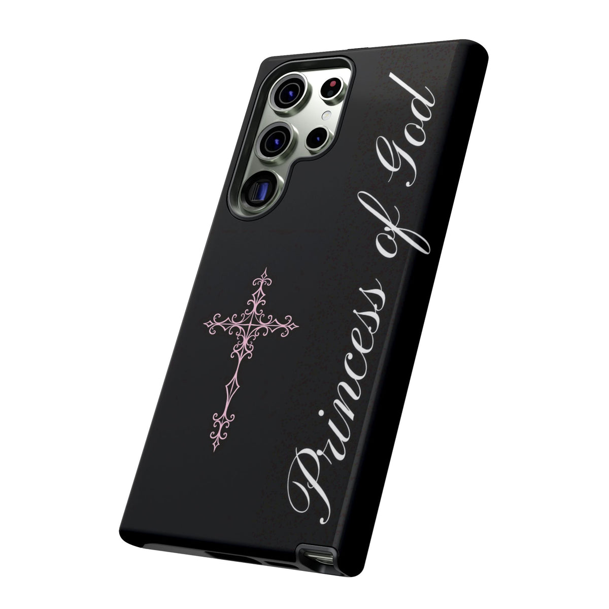 Princess of God Cross iPhone Case ✞ Pink Coquette Aesthetic Y2K Faith Phone Case