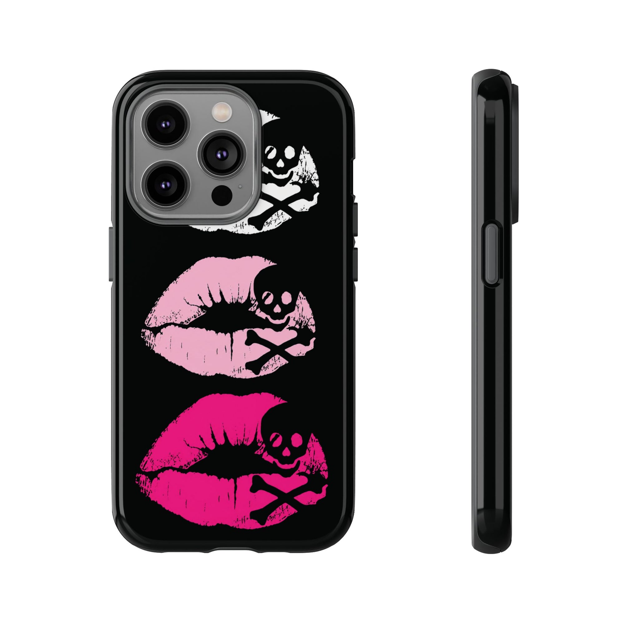 Skull Kiss Phone Case | Y2K Gothic Phone Case