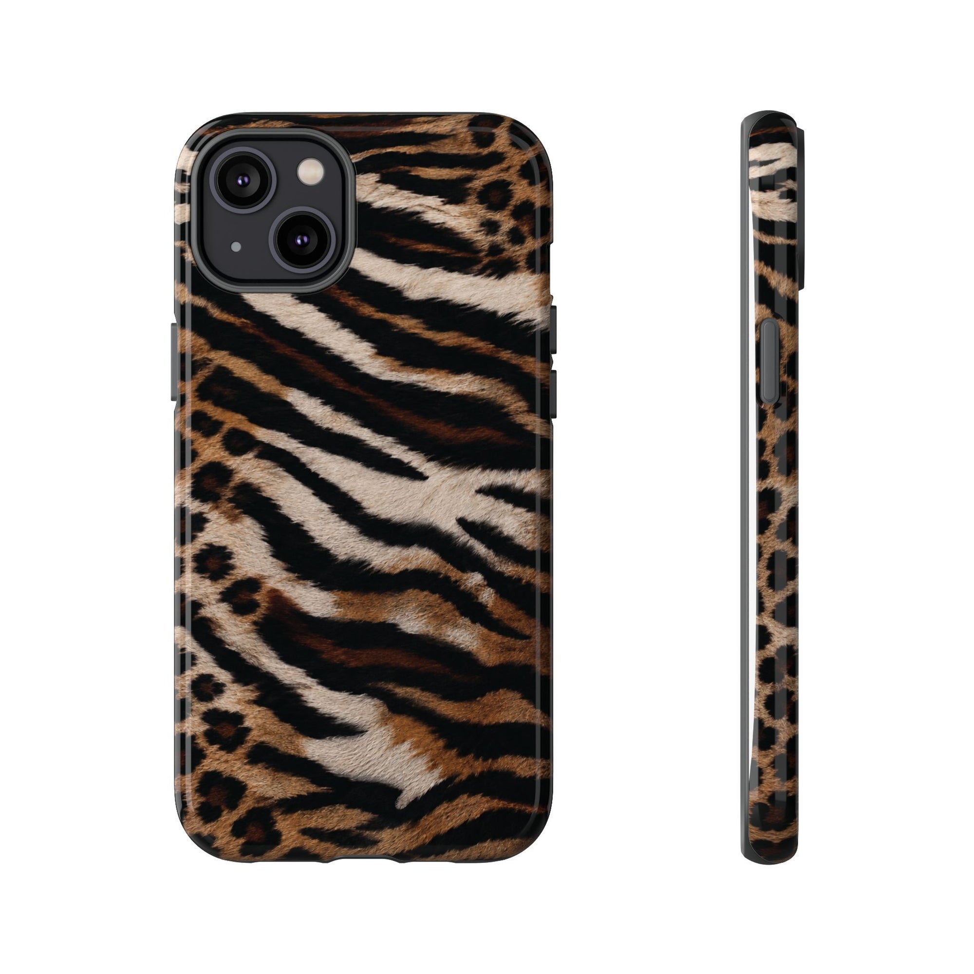 Tiger x Leopard iPhone Case | Cool Girl Mob Wife Aesthetic