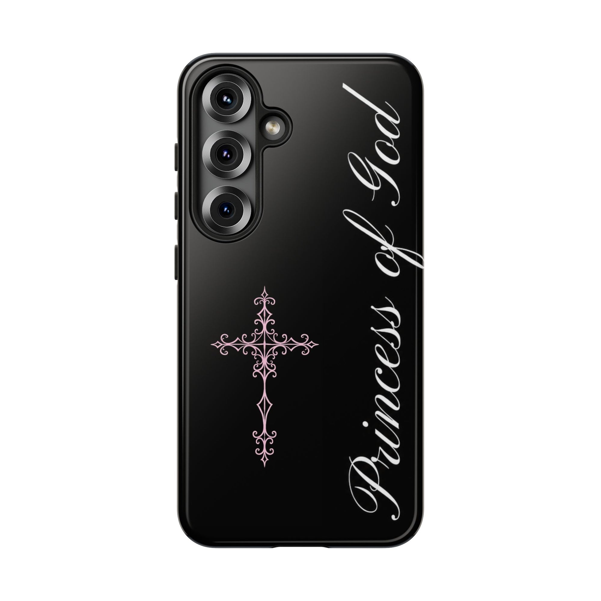 Princess of God Cross iPhone Case ✞ Pink Coquette Aesthetic Y2K Faith Phone Case