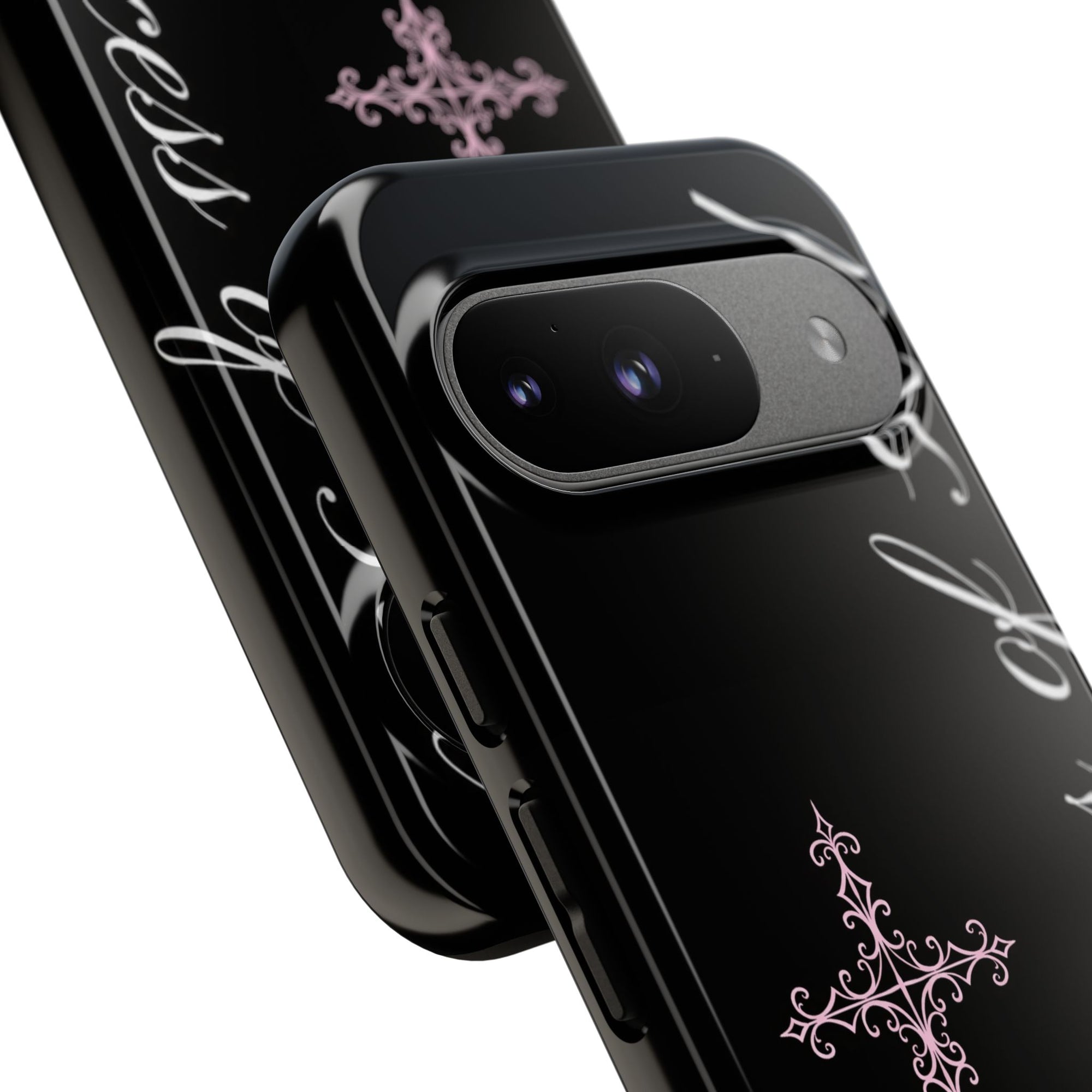 Princess of God Cross iPhone Case ✞ Pink Coquette Aesthetic Y2K Faith Phone Case