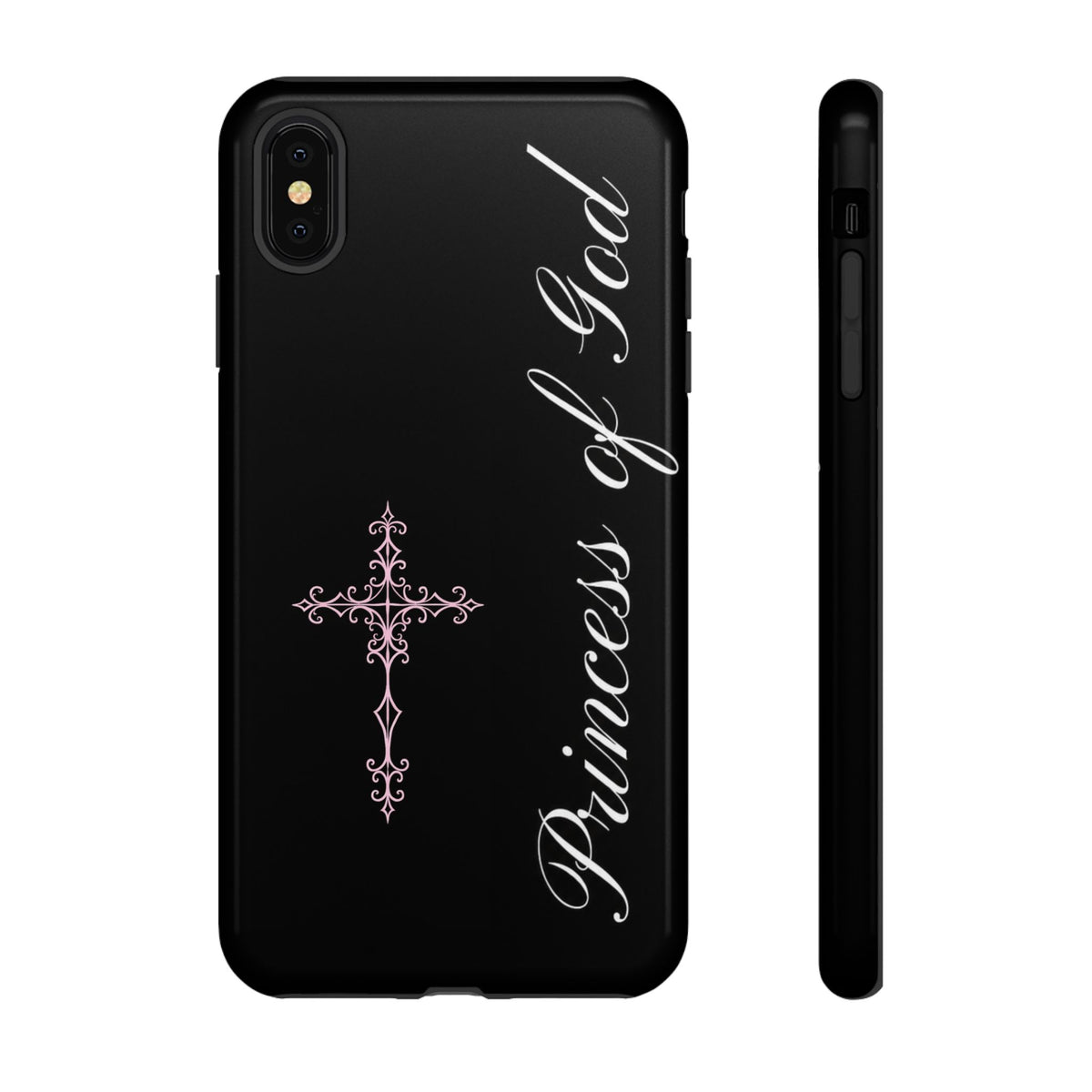 Princess of God Cross iPhone Case ✞ Pink Coquette Aesthetic Y2K Faith Phone Case