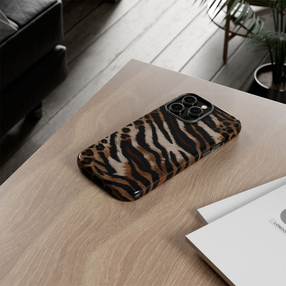Tiger x Leopard iPhone Case | Cool Girl Mob Wife Aesthetic