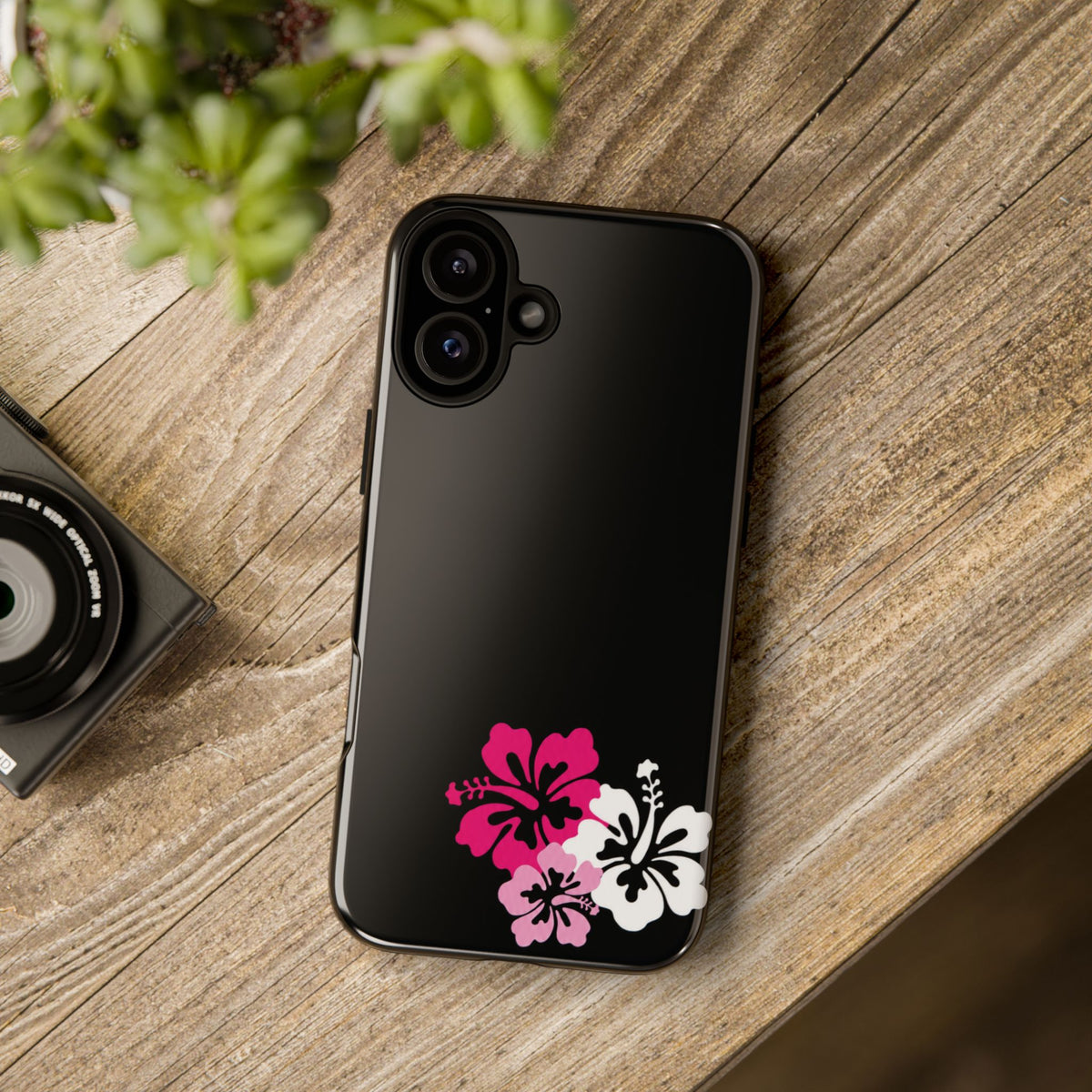 Y2K Hibiscus Floral Phone Case | Cute Coquette Tropical iPhone Case | Glossy Protective Girly Cover| dejavuu