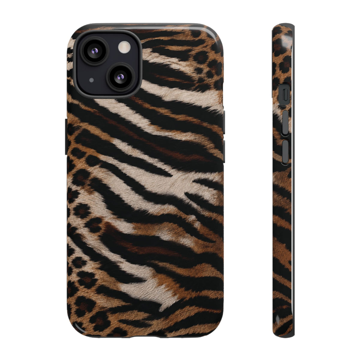 Tiger x Leopard iPhone Case | Cool Girl Mob Wife Aesthetic