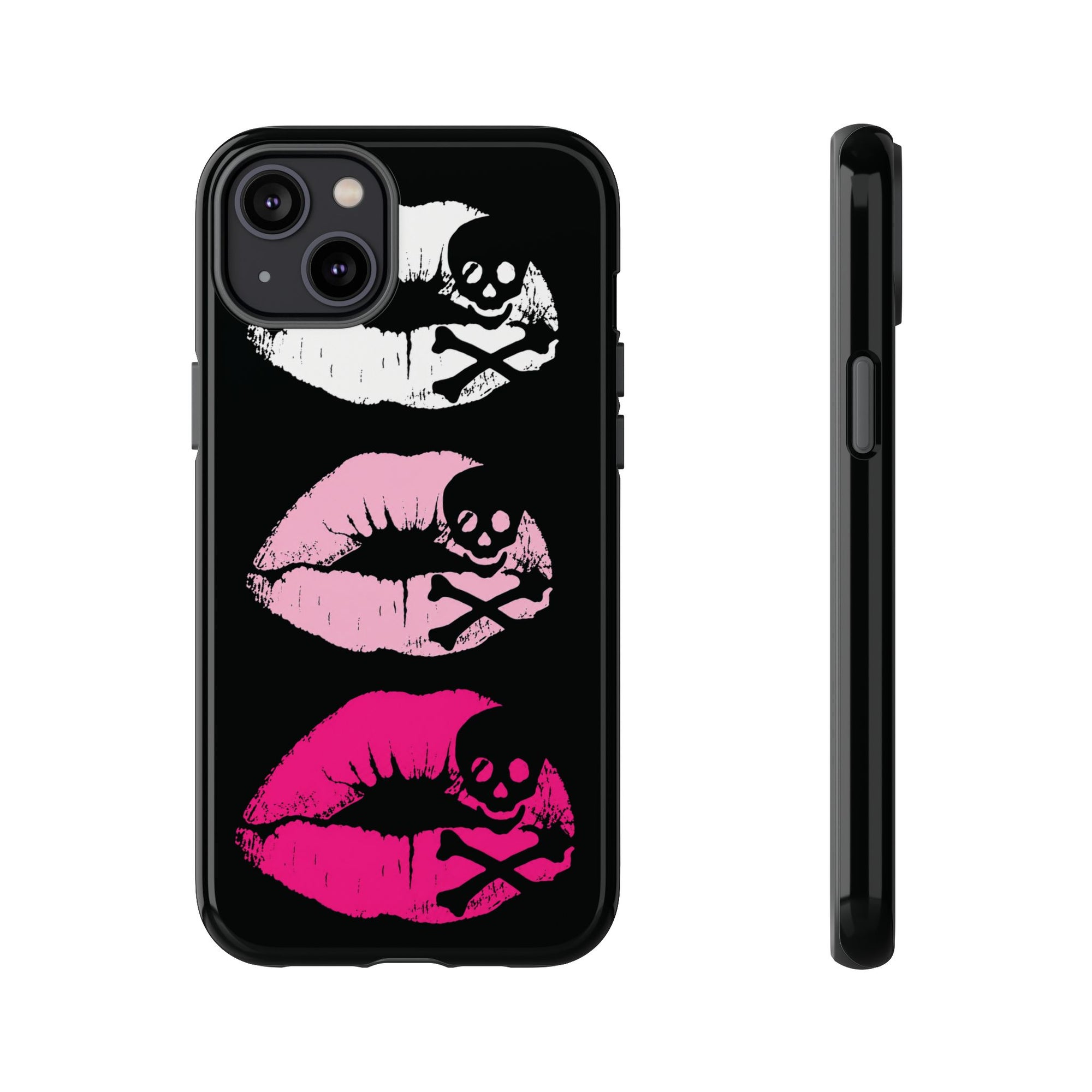 Skull Kiss Phone Case | Y2K Gothic Phone Case
