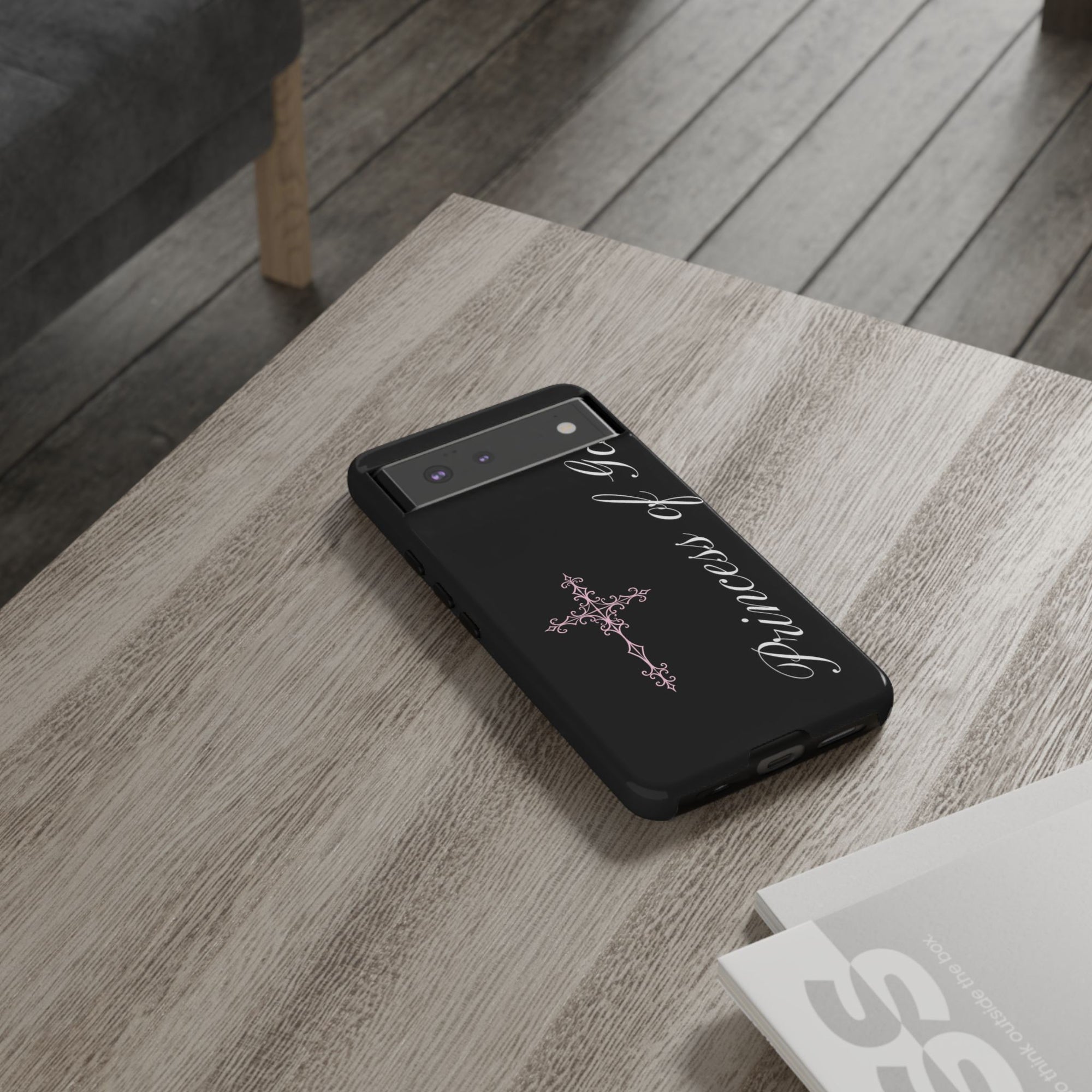 Princess of God Cross iPhone Case ✞ Pink Coquette Aesthetic Y2K Faith Phone Case