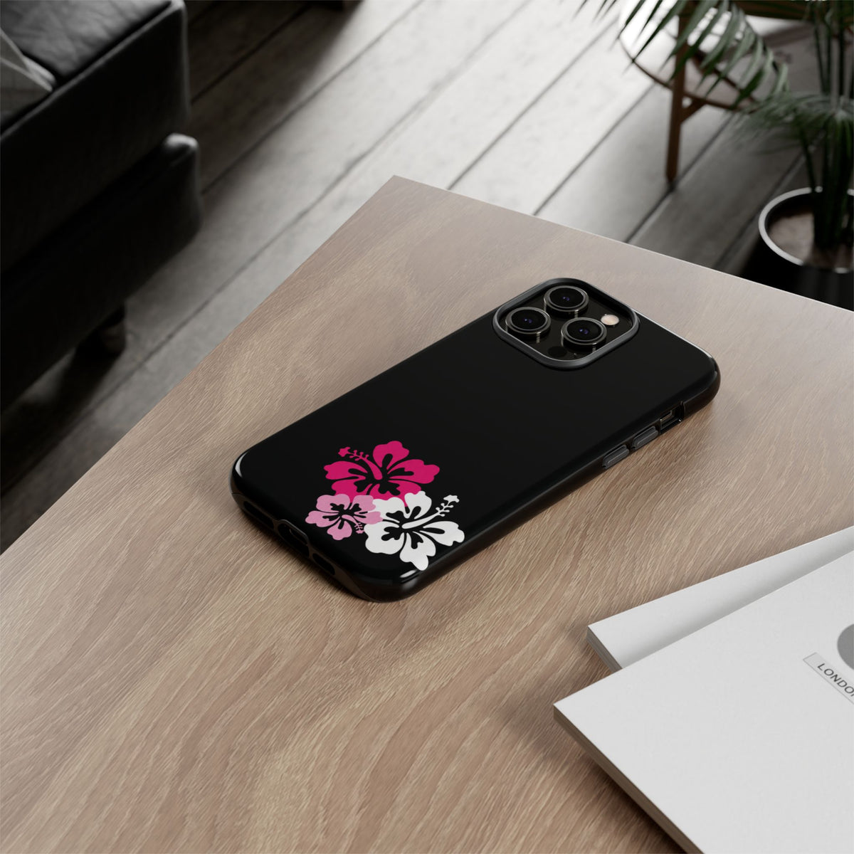 Y2K Hibiscus Floral Phone Case | Cute Coquette Tropical iPhone Case | Glossy Protective Girly Cover| dejavuu