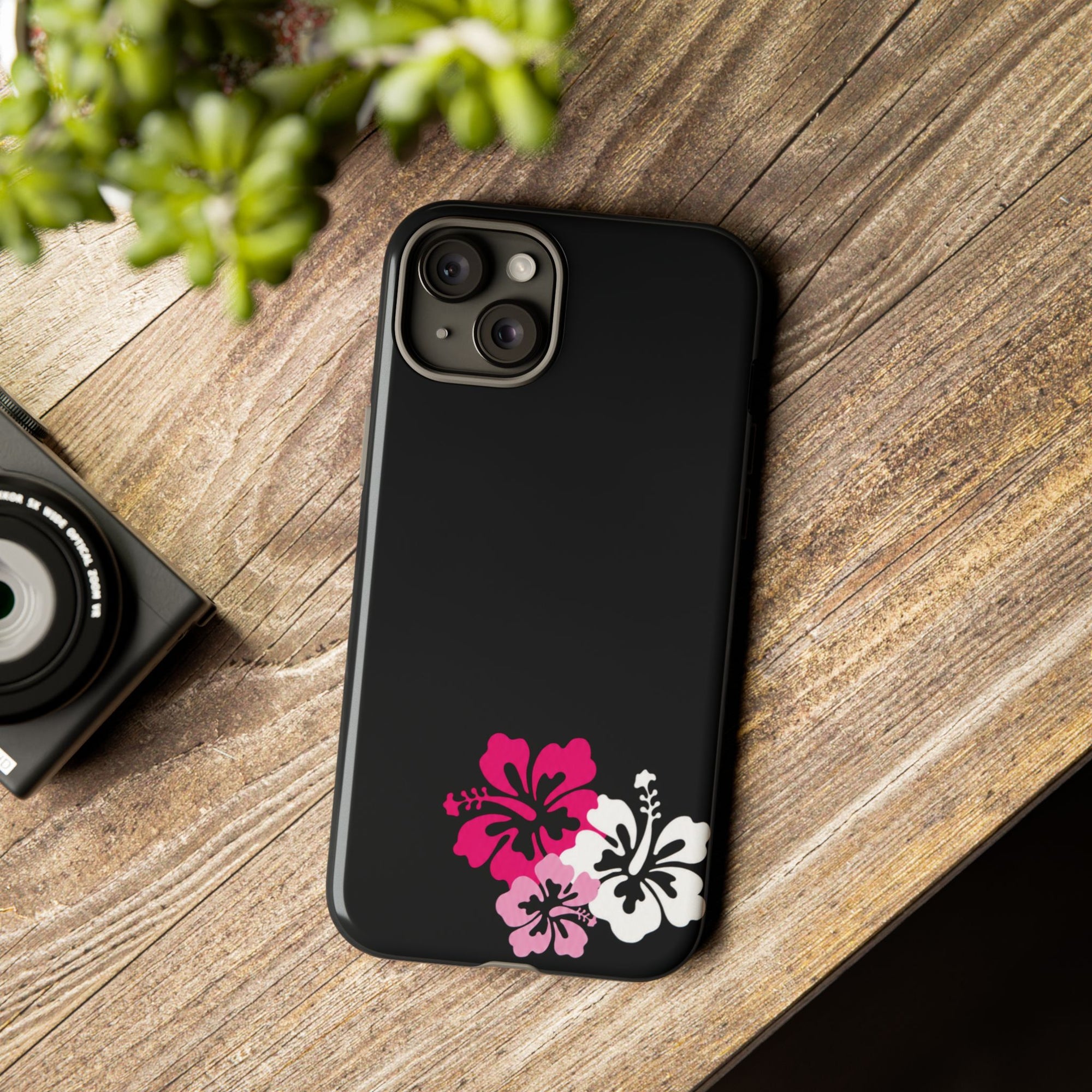 Y2K Hibiscus Floral Phone Case | Cute Coquette Tropical iPhone Case | Glossy Protective Girly Cover| dejavuu