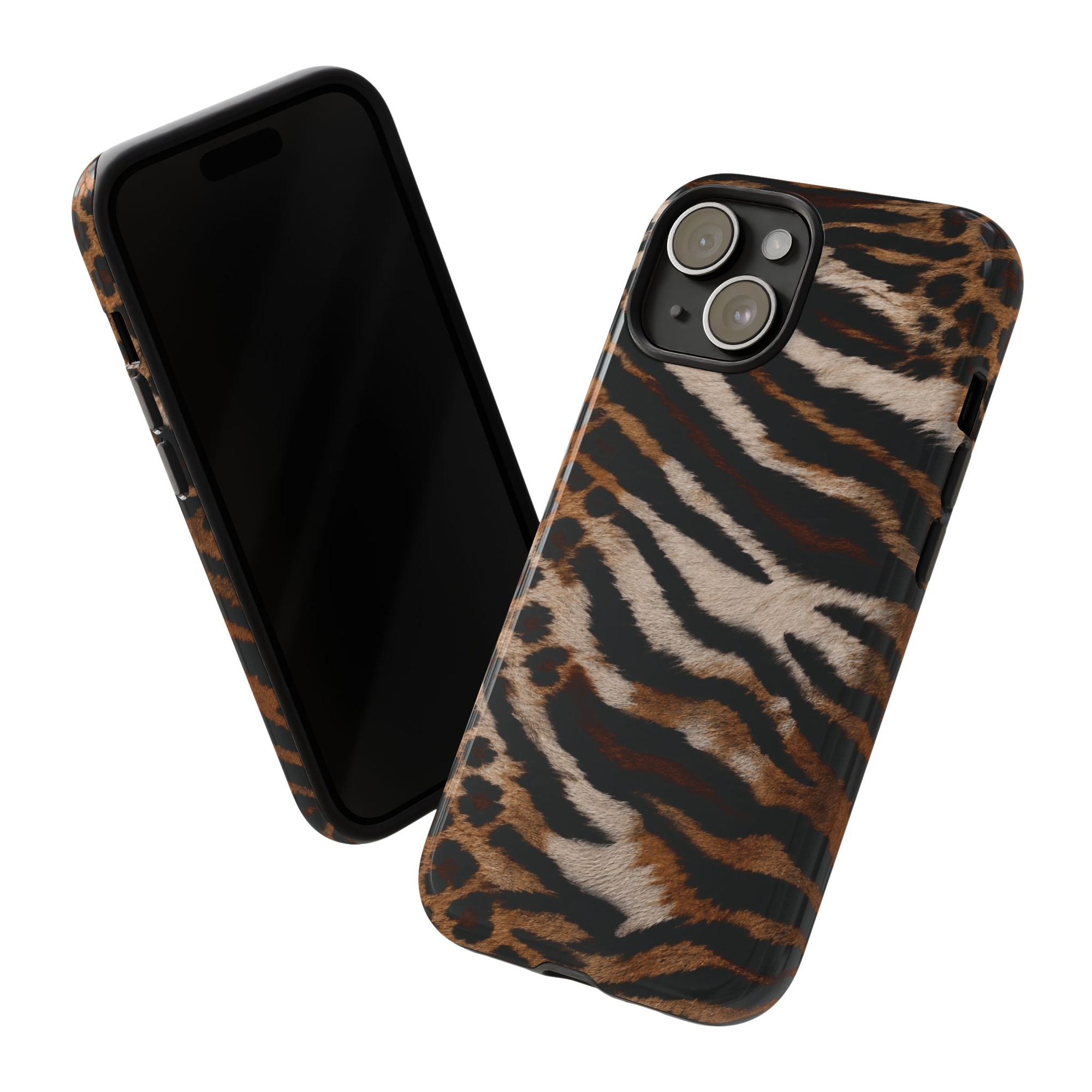 Tiger x Leopard iPhone Case | Cool Girl Mob Wife Aesthetic