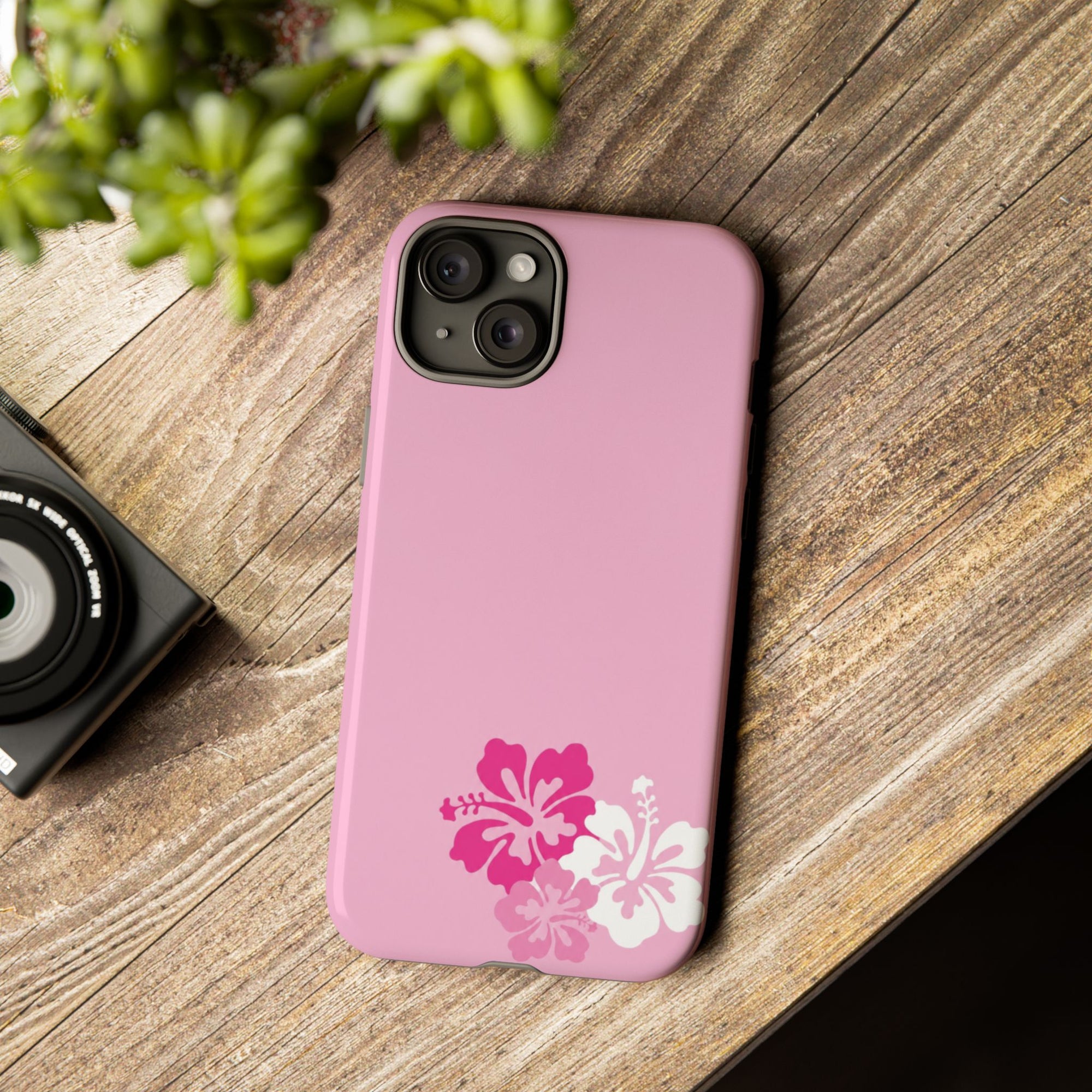 Y2K Hibiscus Floral Phone Case | Cute Coquette Tropical iPhone Case | Glossy Protective Girly Cover| dejavuu