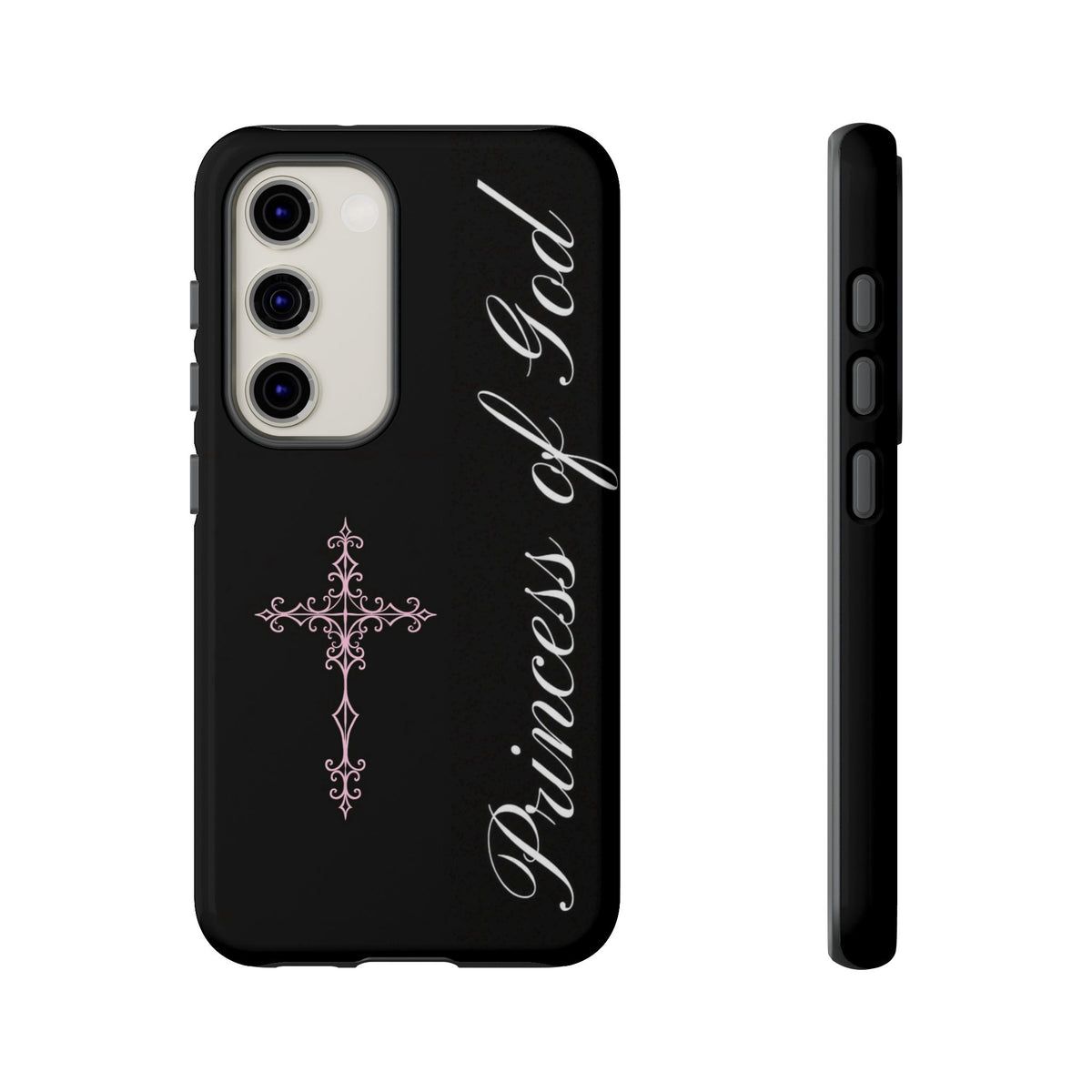 Princess of God Cross iPhone Case ✞ Pink Coquette Aesthetic Y2K Faith Phone Case