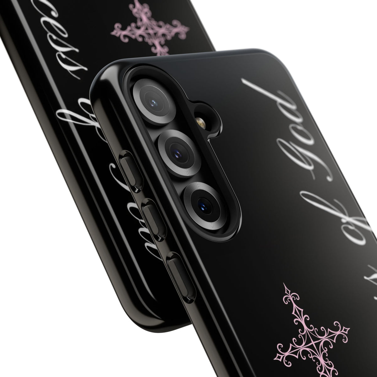 Princess of God Cross iPhone Case ✞ Pink Coquette Aesthetic Y2K Faith Phone Case