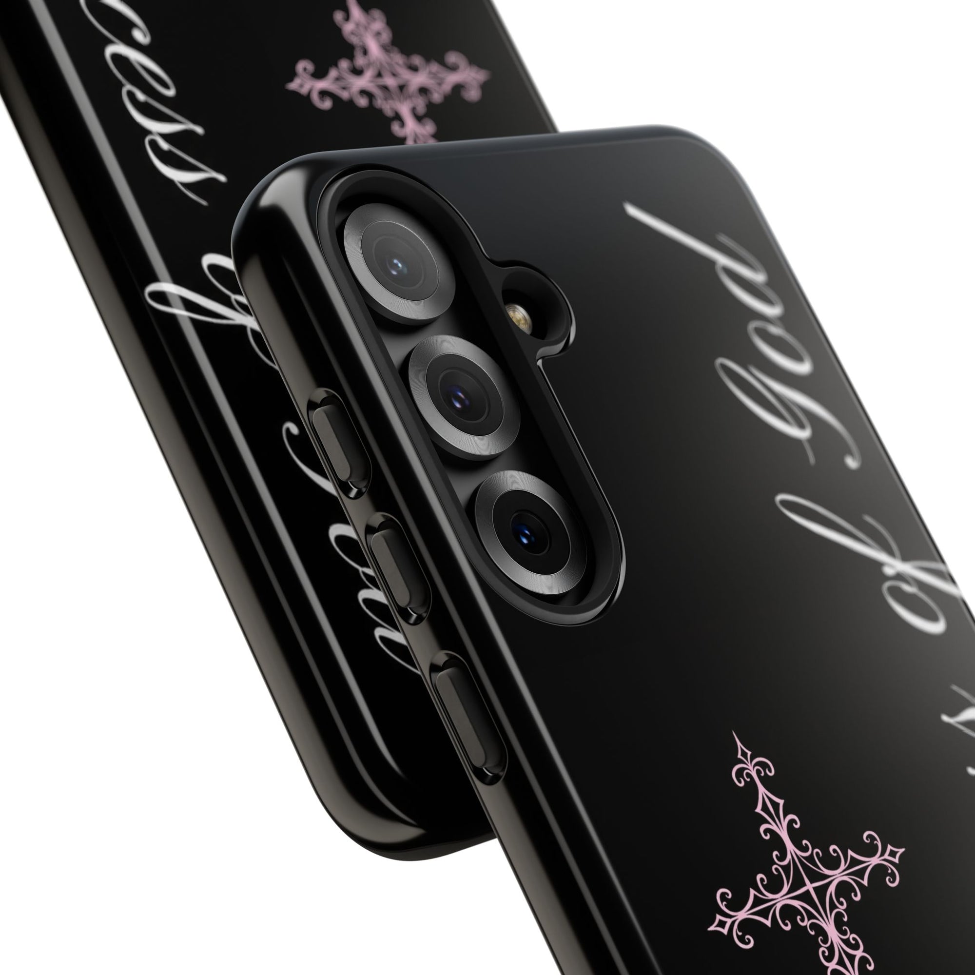 Princess of God Cross iPhone Case ✞ Pink Coquette Aesthetic Y2K Faith Phone Case
