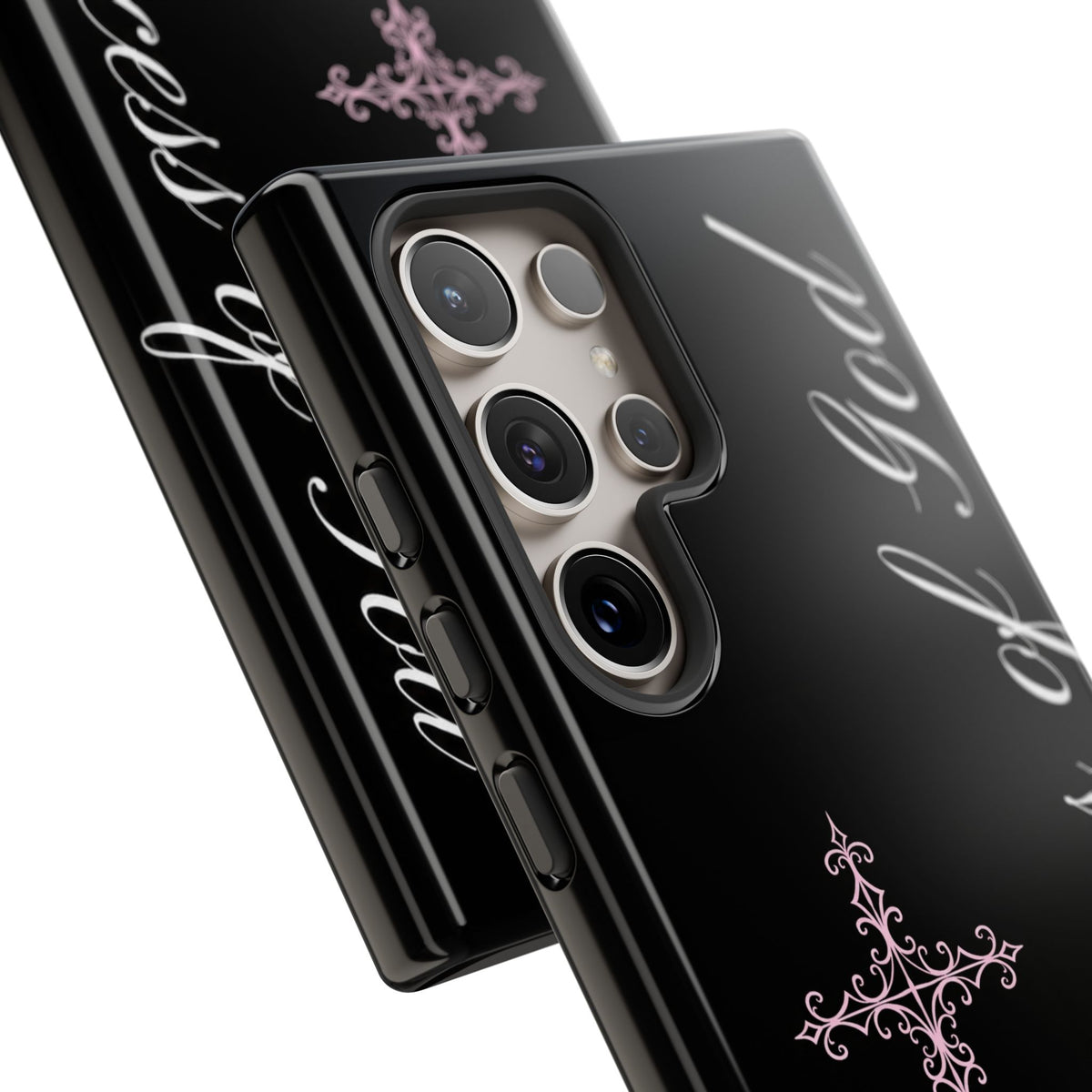 Princess of God Cross iPhone Case ✞ Pink Coquette Aesthetic Y2K Faith Phone Case