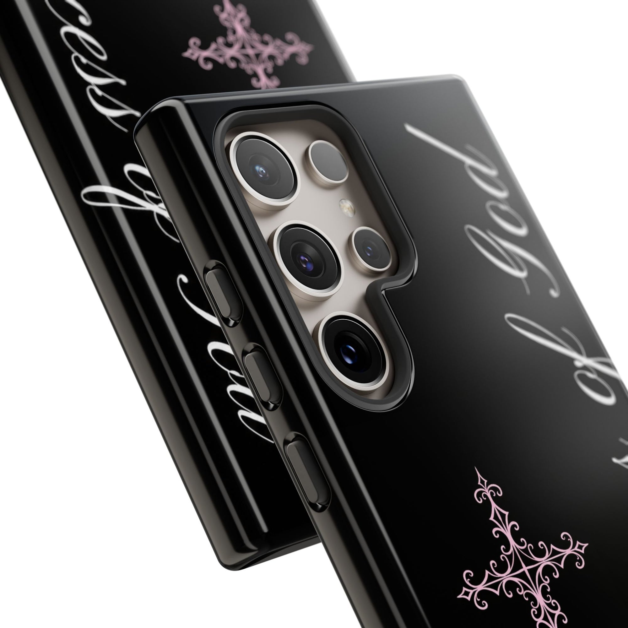Princess of God Cross iPhone Case ✞ Pink Coquette Aesthetic Y2K Faith Phone Case