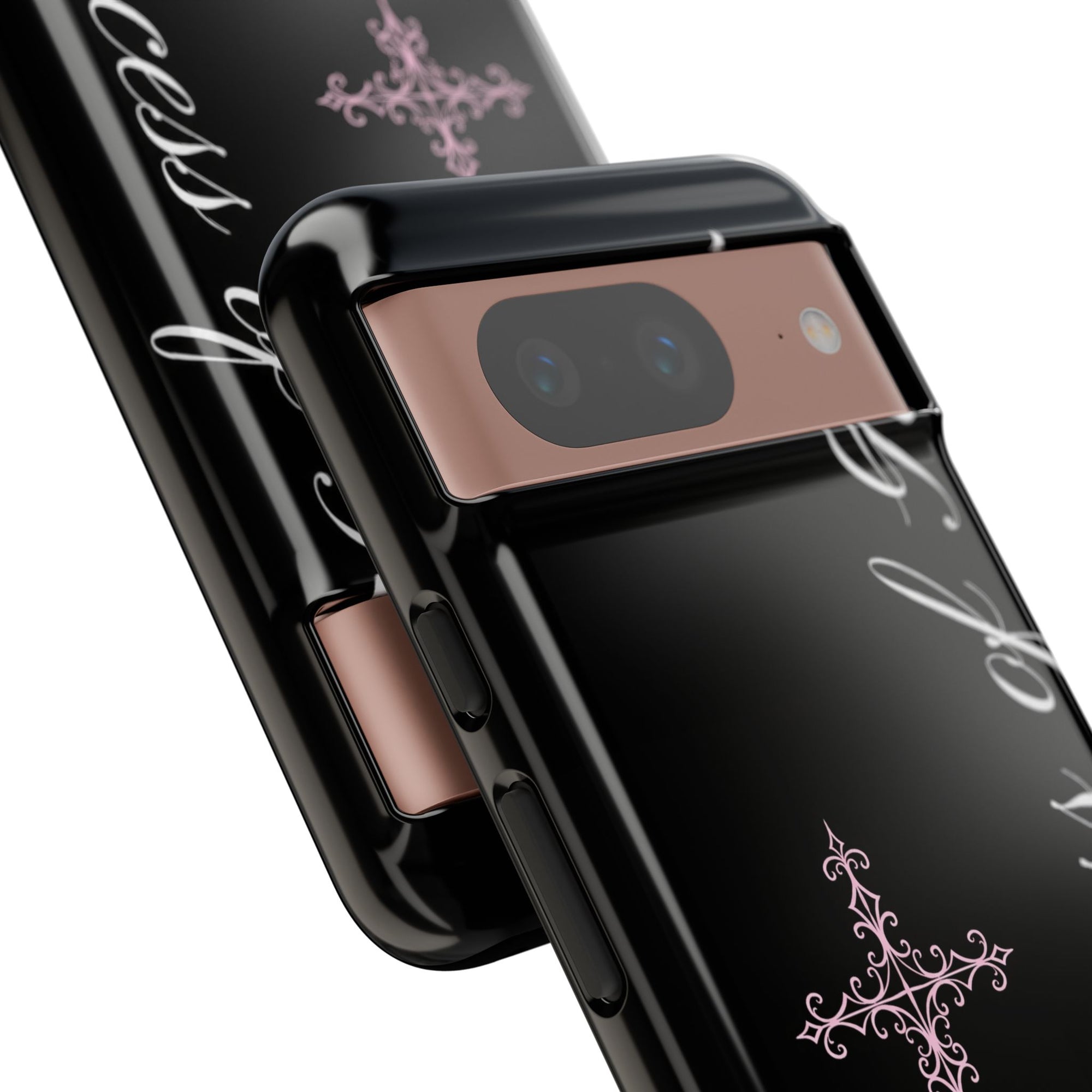 Princess of God Cross iPhone Case ✞ Pink Coquette Aesthetic Y2K Faith Phone Case
